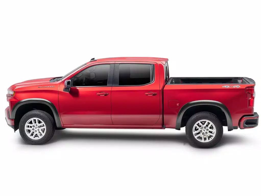 Bushwacker Fender Flare, “oe” Style ®, Smooth Style, Front 3/4 Inch/ Rear 3/4 Inch Tire Coverage, Matte Black – 40996-02