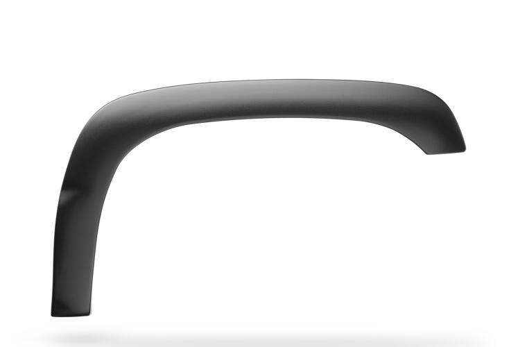 Bushwacker Fender Flare, Forge Style, Rivet/ Pocket Style, 2 Inch Front and Rear Tire Coverage, Black, Durable ABS Textured Plastic – 48103-08