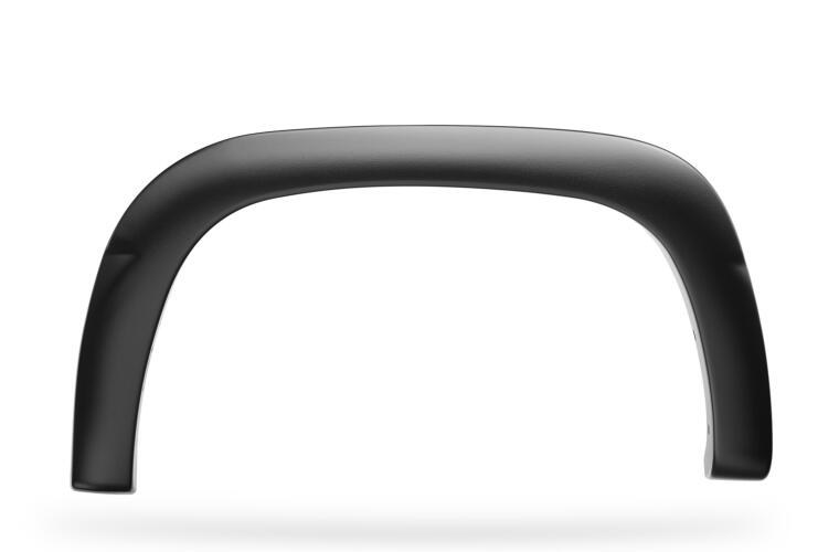 Bushwacker Fender Flare, Forge Style, Rivet/ Pocket Style, 2 Inch Front and Rear Tire Coverage, Black, Durable ABS Textured Plastic – 48103-08