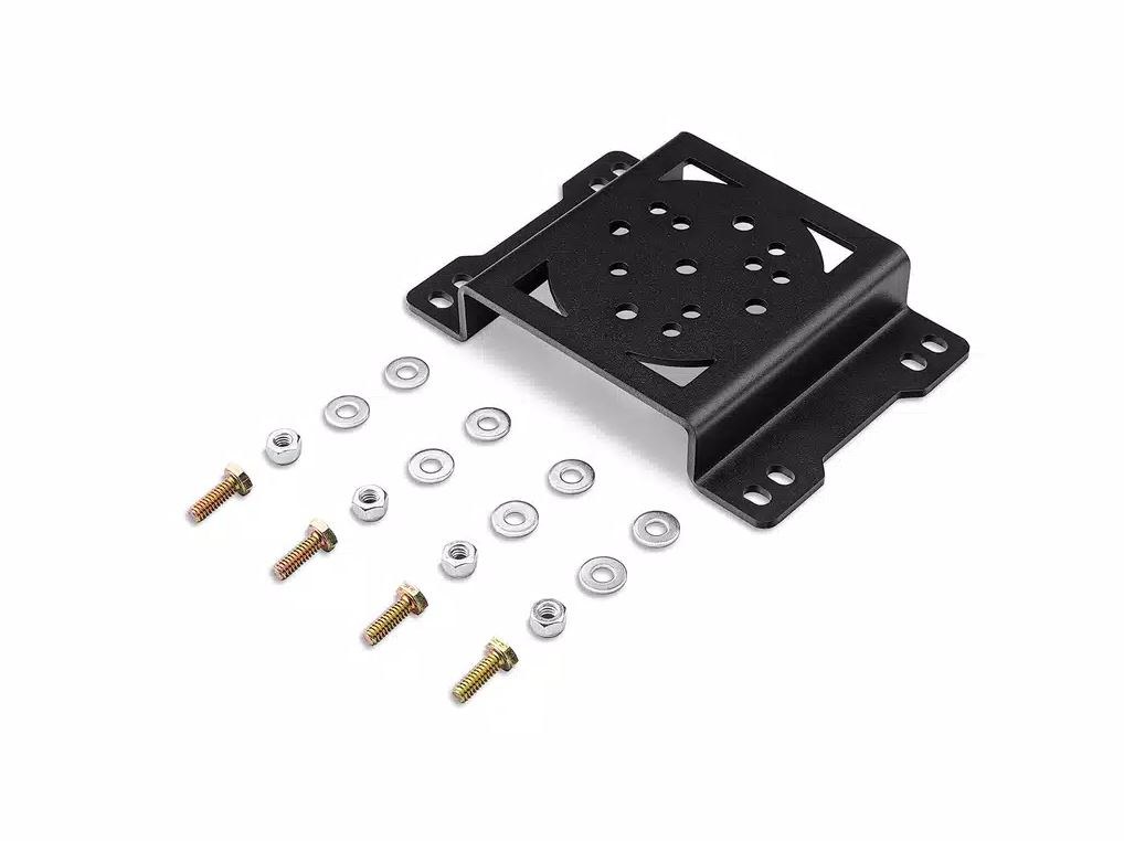 Bushwacker Molle Cargo Panel Clamp Mounting Plate, Use to Attach Fuel Cans to Molle Cargo Panel, Black, Powder Coated, Steel – 9000103