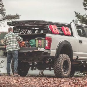 Bushwacker Bed Cargo Rack, Gorack, 1000 Pound Static/ 600 Pound Dynamic Weight Capacity, Stake Pocket Mount, Textured Black – 9250101