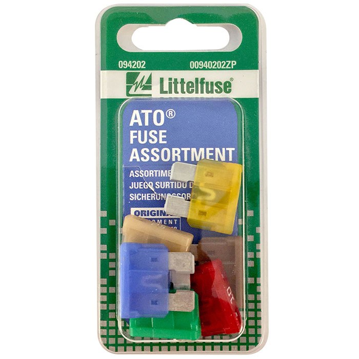 Littelfuse Fuse Assortment, Ato, With One 5 Amp/ One 10 Amp/ One 15 Amp/ One 20 Amp/ One 25 Amp/ One 30 Amp – 094202