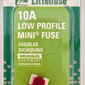 Littelfuse Fuse, Low Profile Mini Blade, 10 Amp – LMIN10