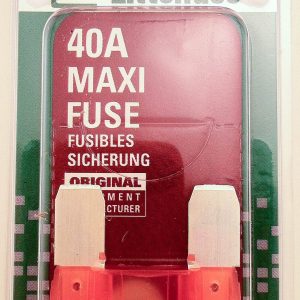 Littelfuse Fuse, Maxi, Orange Blade, 40 Amp, Slow Blow, Single, Carded – MAX40BP