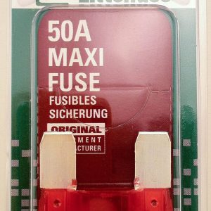 Littelfuse Fuse, Maxi, Red Blade, 50 Amp, Slow Blow, Single, Carded – MAX50BP
