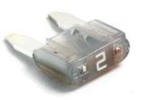 Littelfuse Fuse, Mini, Gray Blade, 2 Amp, Pack of 5, Carded – MIN2BP