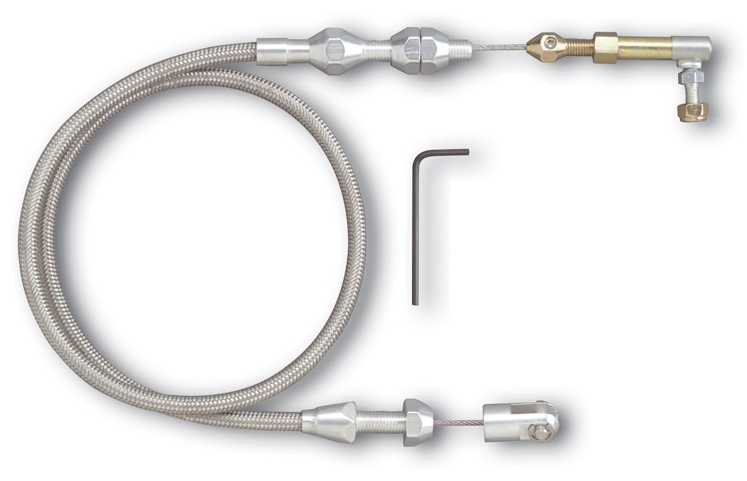Lokar Throttle Cable, Hi-Tech, Universal for Factory/ Aftermarket Pedals, Stainless Steel, 36 Inch – TC-1000HT36