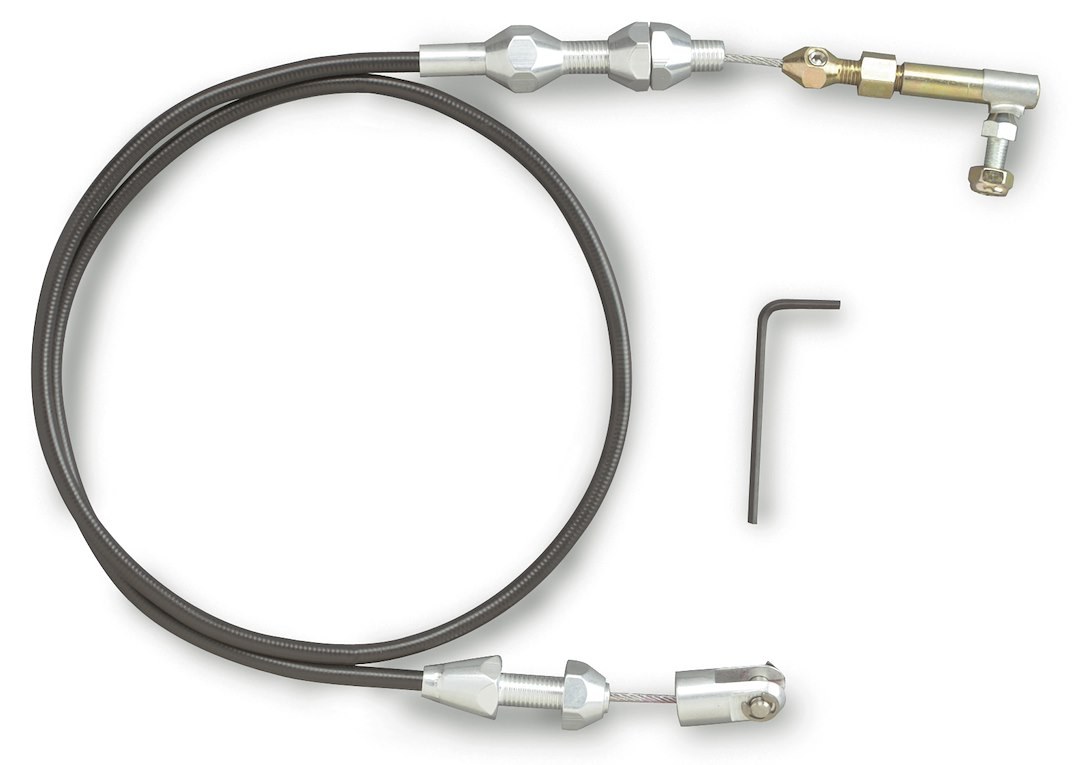 Lokar Throttle Cable, Hi-Tech, Universal for Factory/ Aftermarket Pedals, Black Housing, 24 Inch – TC-1000U