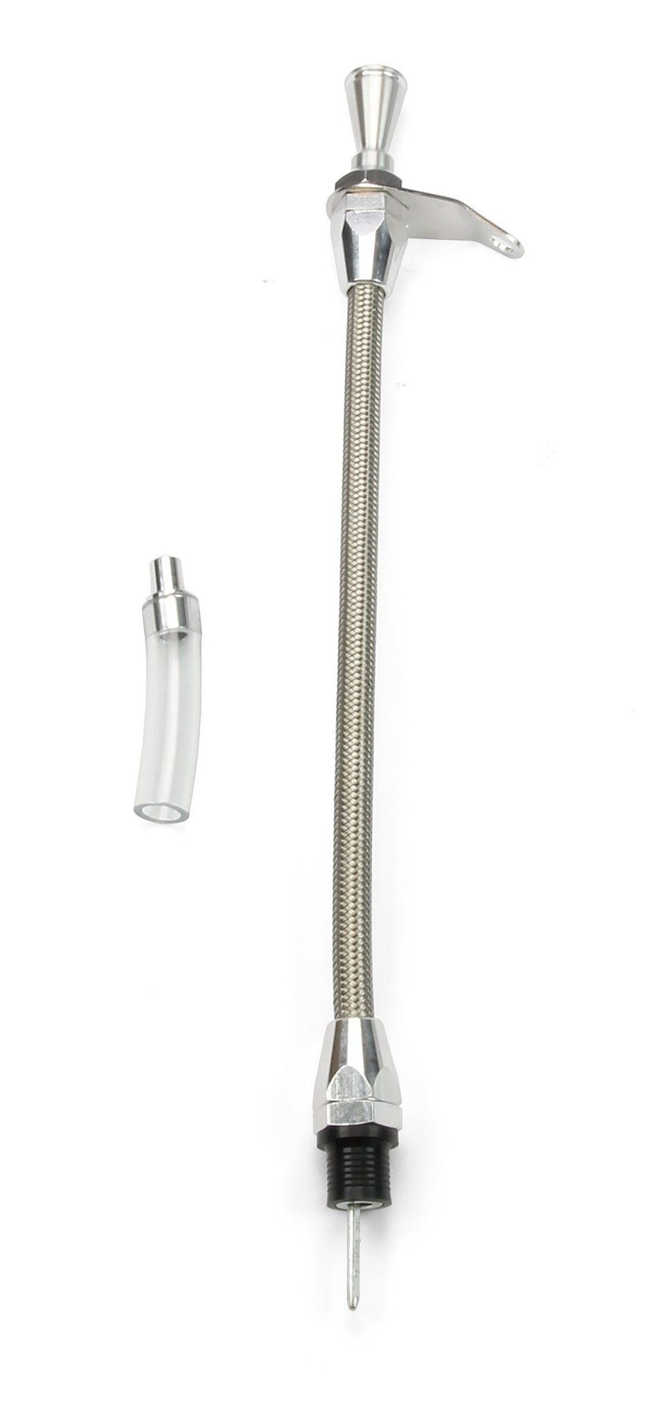 Lokar Auto Trans Dipstick, Hi-Tech, For TH350 Transmission/ Push IN Style, Trans Mount, Stainless Steel, Non Locking – TD-3350TM