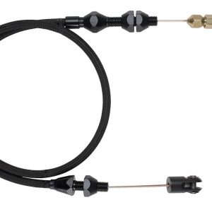 Lokar Throttle Cable, Midnight Series, Universal, Black Stainless Steel, 36 Inch – XTC-1000HT36