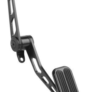 Lokar Accelerator Pedal, Midnight Series, Mounts to Firewall, Standard Series Pad 1-1/2 Inch 4 Inch Length/ with Rubber Inserts – XSG-6007