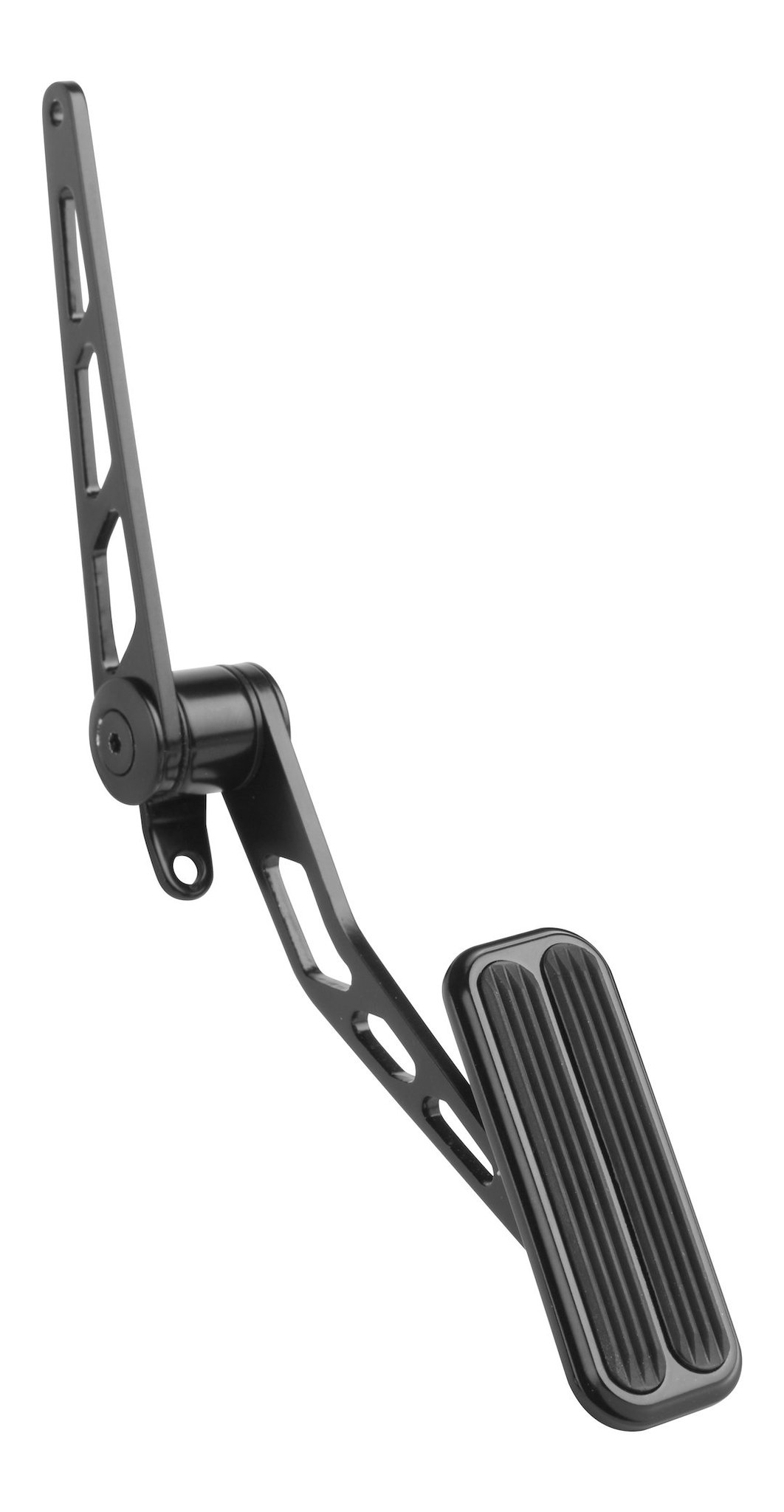 Lokar Accelerator Pedal, Midnight Series, Mounts to Firewall, Standard Series Pad 1-1/2 Inch 4 Inch Length/ with Rubber Inserts – XSG-6007