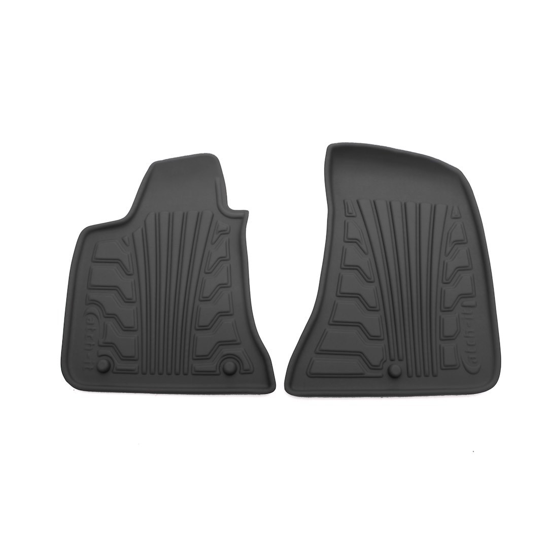 Lund International Floor Liner, Catch-It, Black, Molded Fit, Raised Blocks with Drip Channels, Vinyl, 2 Piece – 283123-B