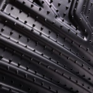 Lund International Floor Liner, Catch-It, Black, Molded Fit, Raised Blocks with Drip Channels, Vinyl, 2 Piece – 283129-B