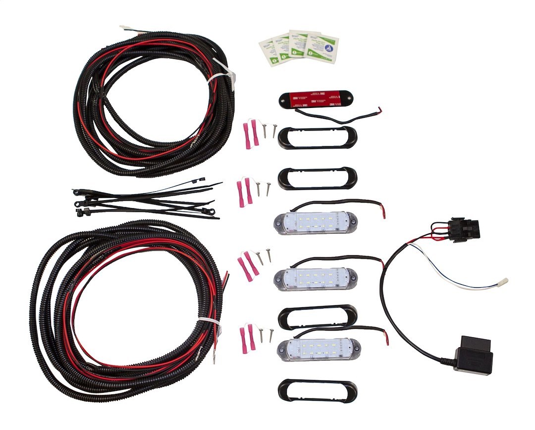 Lund International Puddle Light, Nightfx Guide Lights, Mount Anywhere with 3M Tape, Plug-N-Play Into Obd Port, 15 Lumens Per Light – 54300