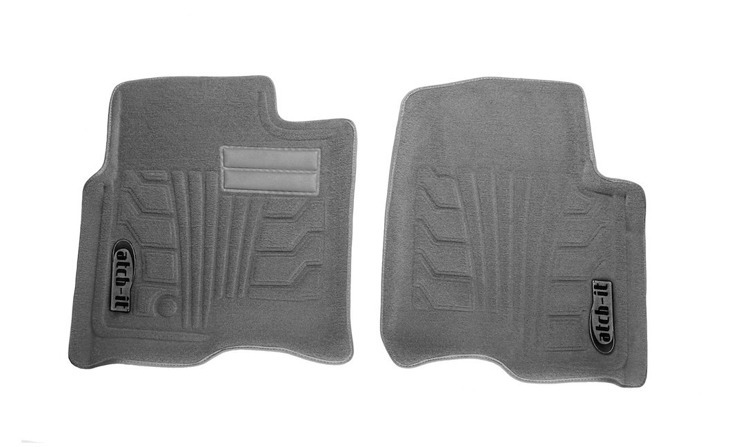 Lund International Floor Liner, Catch-It, Gray, Molded Fit, Raised Blocks with Drip Channels, Carpet, 2 Piece – 583124-G