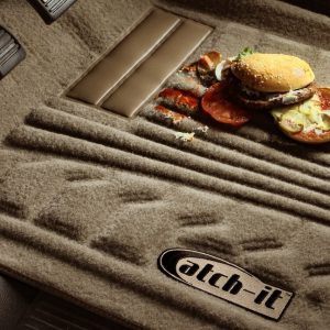 Lund International Floor Liner, Catch-It, Gray, Molded Fit, Raised Blocks with Drip Channels, Carpet, 2 Piece – 583124-G