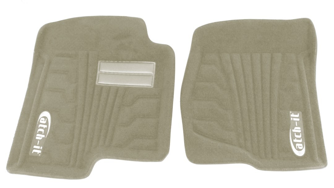 Lund International Floor Liner, Catch-It, Tan, Molded Fit, Raised Blocks with Drip Channels, Carpet, 2 Piece – 583124-T