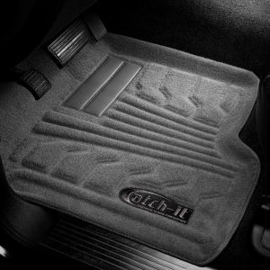 Lund International Floor Liner, Catch-It, Gray, Molded Fit, Raised Blocks with Drip Channels, Nylon, 2 Piece – 583136-G