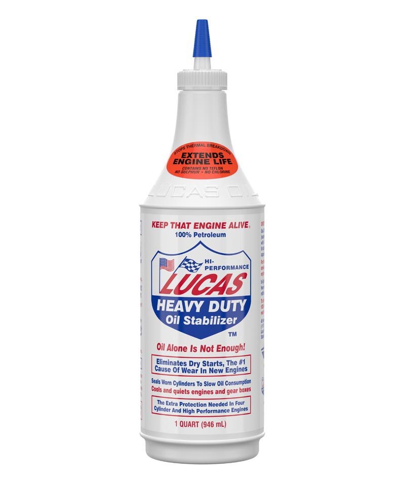 Lucas Oil Oil Additive, Heavy Duty, Use with Synthetic Oil, Use to Eliminate Dry Starts and Reduce Friction/ Heat/ Wear IN Any Type of Engine – 10001
