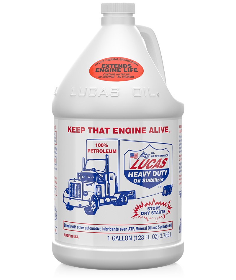 Lucas Oil Oil Additive, Heavy Duty, Use with Synthetic Oil, Use to Eliminate Dry Starts and Reduce Friction/ Heat/ Wear IN Any Type of Engine – 10002