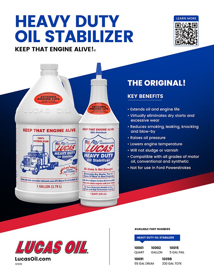 Lucas Oil Oil Additive, Heavy Duty, Use with Synthetic Oil, Use to Eliminate Dry Starts and Reduce Friction/ Heat/ Wear IN Any Type of Engine – 10002