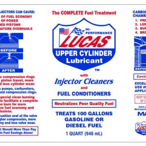 Lucas Oil Fuel Additive, For Diesel or Gas, Increase Fuel Economy/ Cleans and Lubricates Entire Fuel System, Treats Up to 100 Gallons of Fuel – 10003