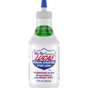 Lucas Oil Power Steering Sealer, Use to Stop Seal Leaks, 12 Ounce Bottle, Single – 10008