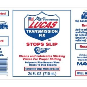 Lucas Oil Auto Trans Stop Leak, Transmission Fix ™, Use to Eliminate Seal Leaks, 24 Ounce Bottle, Single – 10009