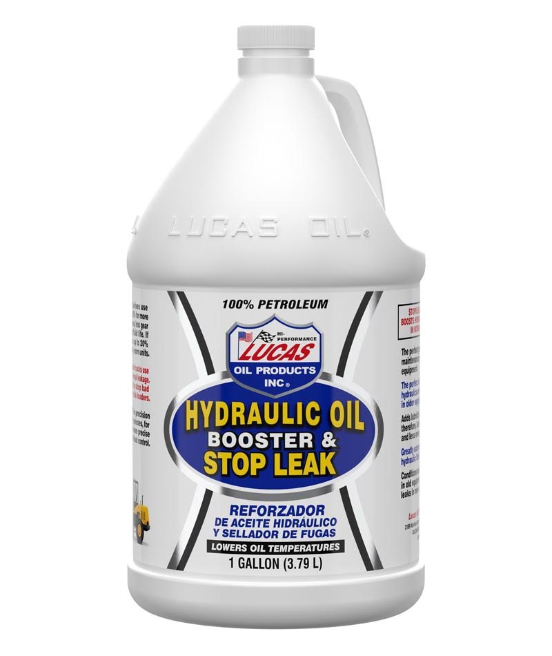 Lucas Oil Hydraulic Fluid Stop Leak, Use to Stop Leaks/ Prevents Major Overhauls/ Reduces Heat/ Increases Equipment Life, 1 Gallon Jug, Single – 10018