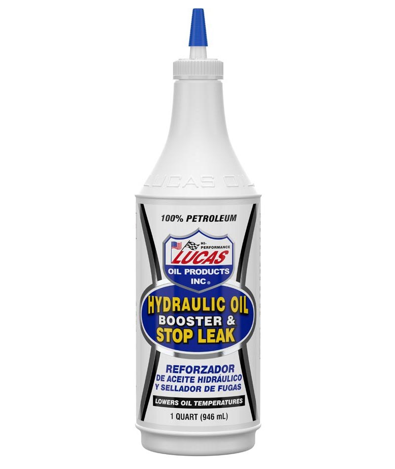 Lucas Oil Hydraulic Fluid Stop Leak, Use to Stop Seal Leaks/ Boosts Pressure/ Reduces Operating Temperatures and Increases the Life of Hoses – 10019