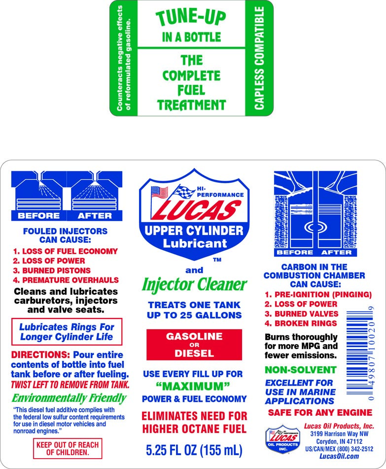 Lucas Oil Fuel Additive, For Diesel or Gas, Increase Fuel Economy/ Cleans and Lubricates Entire Fuel System, Treats Up to 25 Gallons of Fuel – 10020