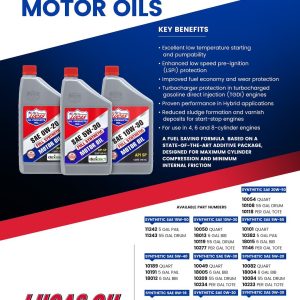 Lucas Oil Oil, SAE 5W-30, Synthetic, 1 Quart Bottle, Single – 10049