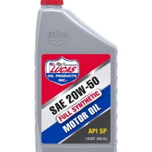 Lucas Oil Oil, SAE 20W-50, Synthetic, 1 Quart Bottle, Single – 10054