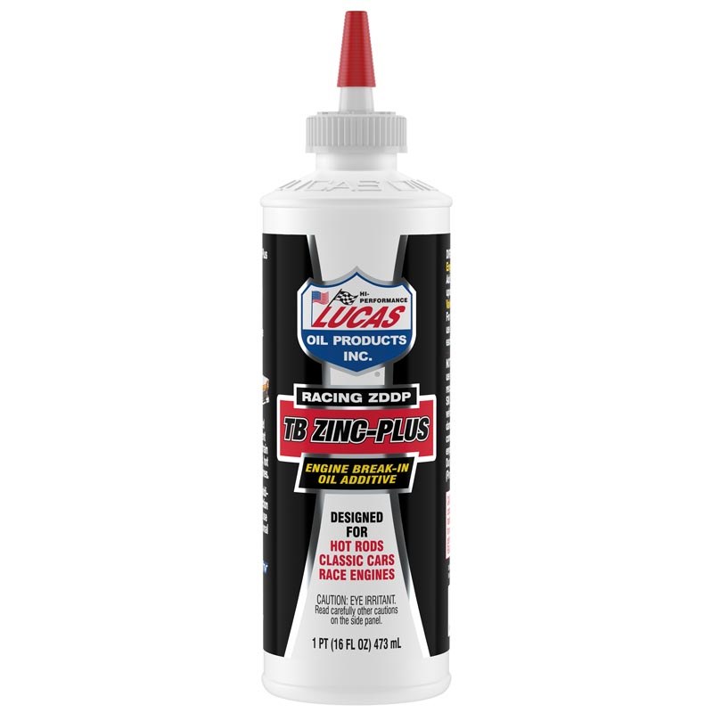 Lucas Oil Oil Additive, Use to Protect Camshaft Lifters and Valve Train During Break-IN Period of Motor, 16 Ounce Bottle, Single – 10063