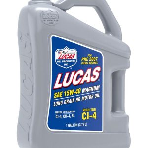 Lucas Oil Oil, SAE 15W-40, Synthetic Blend, 1 Gallon Jug, Single – 10076