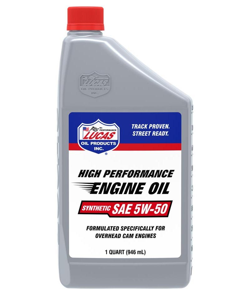 Lucas Oil Oil, SAE 5W-50, Synthetic, 1 Quart Bottle, Single – 10101