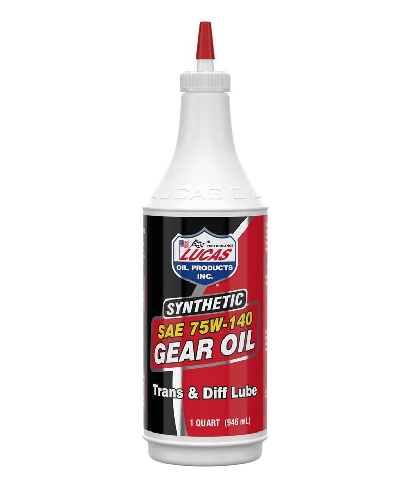 Lucas Oil Gear Oil, Single, 1 Quart Bottle, 75W-140, Synthetic – 10121