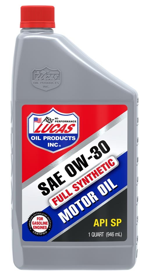 Lucas Oil Oil, SAE 0W-30, Synthetic, 1 Quart Bottle, Single – 10179