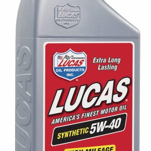 Lucas Oil Oil, SAE 5W-40, Synthetic, 1 Quart Bottle, Single – 10189