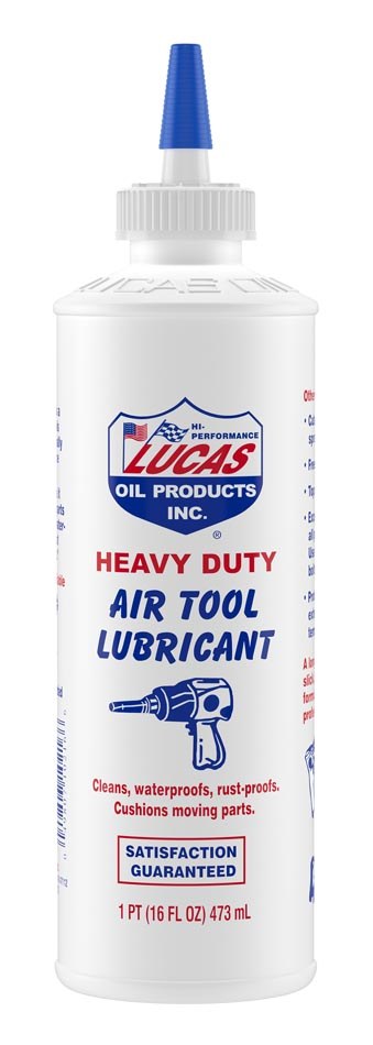 Lucas Oil Air Tool Oil, Use to Lubricate Air Tools Disperses Water, 1 Pint Bottle, Single – 10216