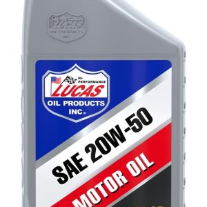 Lucas Oil Oil, SAE 20W-50, Conventional, 1 Quart Bottle, Single – 10252