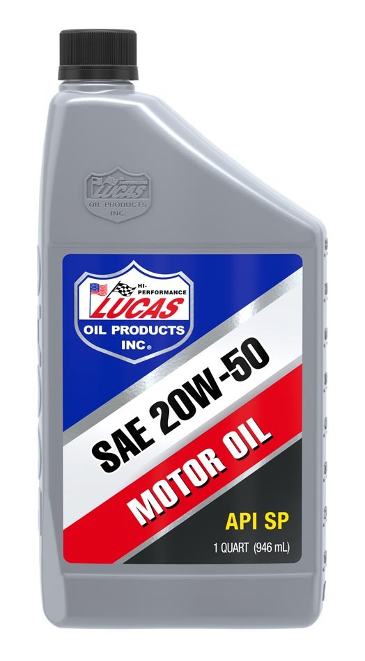 Lucas Oil Oil, SAE 20W-50, Conventional, 1 Quart Bottle, Single – 10252