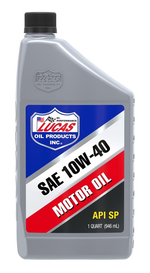 Lucas Oil Oil, SAE 10W40, 1 Quart Bottle, Single – 10275