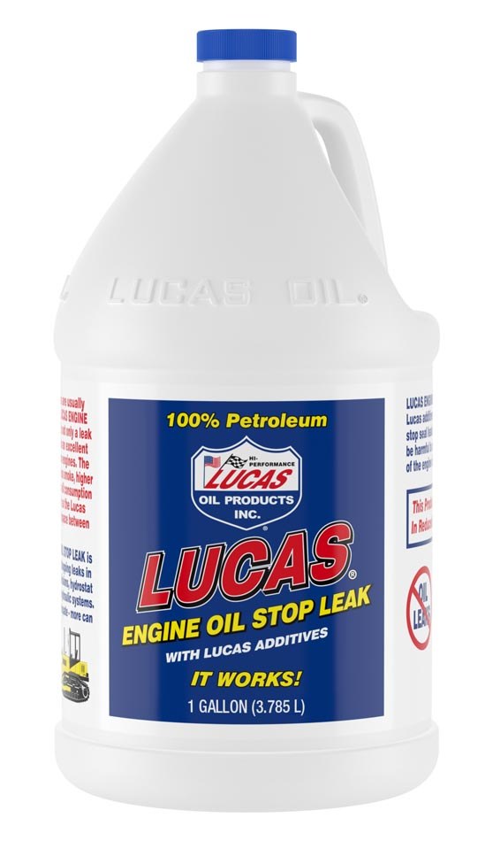 Lucas Oil Oil Stop Leak, Use to Stop Leaks IN Engine, 1 Gallon Jug, Single – 10279
