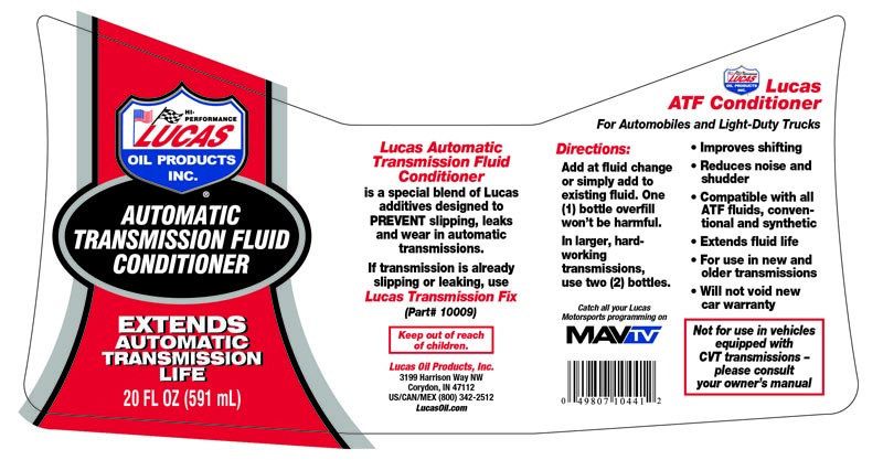 Lucas Oil Auto Trans Fluid Additive, Use to Prevent Slipping/ Leaks/ Wear IN Automatic Transmissions, 20 Ounce Can, Single – 10441