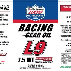 Lucas Oil Gear Oil, Used IN Both Differentials and Transmissions, Single, 1 Quart Bottle, Synthetic – 10456