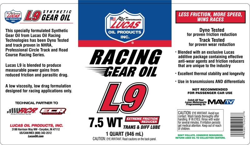 Lucas Oil Gear Oil, Used IN Both Differentials and Transmissions, Single, 1 Quart Bottle, Synthetic – 10456