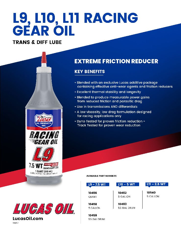 Lucas Oil Gear Oil, Used IN Both Differentials and Transmissions, Single, 1 Quart Bottle, Synthetic – 10456