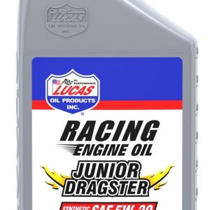 Lucas Oil Oil, Junior Dragster, SAE 5W-20, Synthetic, 1 Quart Bottle, Single – 10476